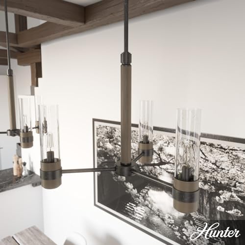 Hunter River Mill 3-light Rustic Iron Chandelier