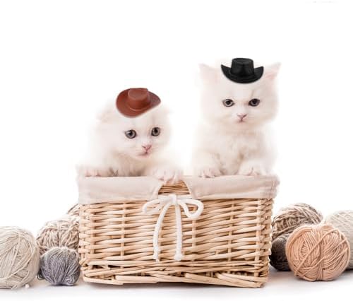 60 Pcs Plastic Mini Cowboy Hats for Party Decorations
