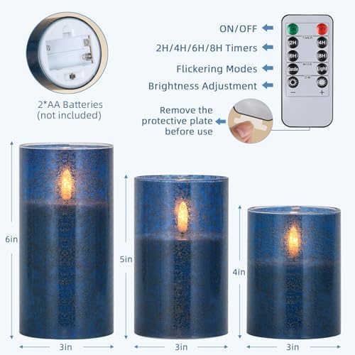 Flickering Flameless Candles with Remote Control