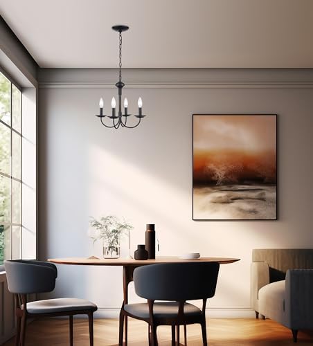 Trans Globe Lighting 9014 BK Candle Chandelier