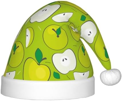 Green Apple Santa Hat for Kids Christmas Party Headwear