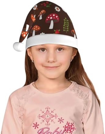 Woodland Mushroom Santa Hat for Kids Christmas Party