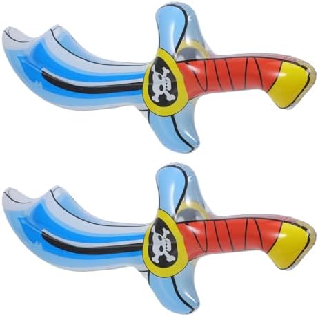 2pcs Inflatable Pirate Props for Halloween and Birthday Parties