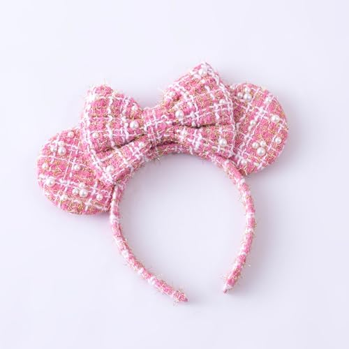 KARETT Sequins Mouse Ears Headband With Glitter Bow