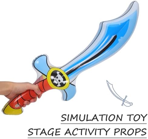 2pcs Inflatable Pirate Props for Halloween and Birthday Parties