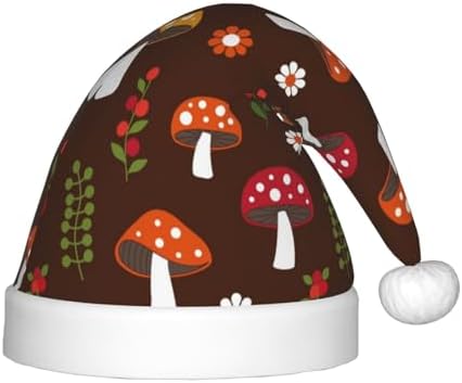 Woodland Mushroom Santa Hat for Kids Christmas Party