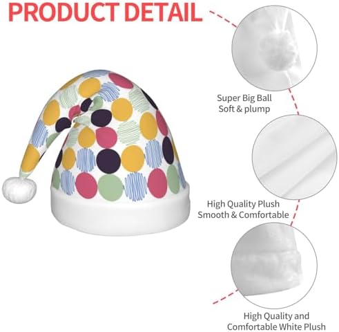 Polka Dot Santa Hat for Kids Christmas Party