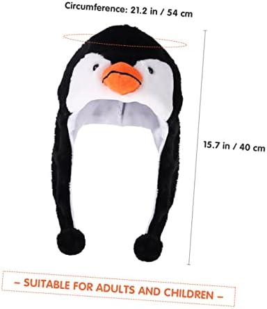 4 Pcs Penguin Cosplay Hat for Kids Party Fun Plush Headwear