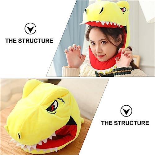 Adorable Plush Dinosaur Party Hat for Kids and Adults