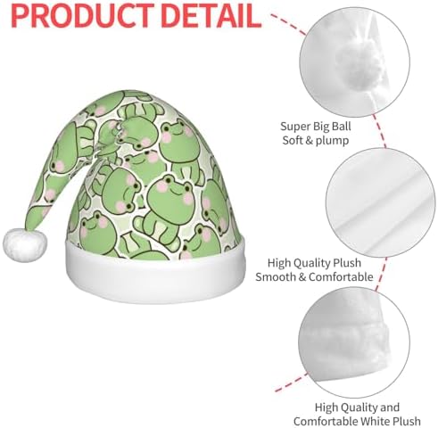 Cute Frog Santa Hat for Kids Christmas Party Headwear