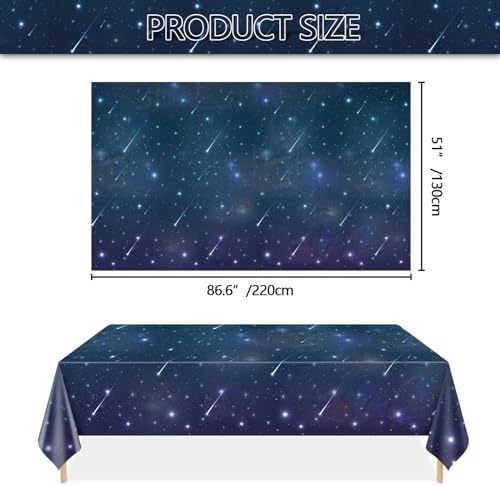 4 Pack Space Galaxy Iridescent Tablecloths for Parties
