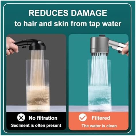NATTCO 4 Modes Handheld Showerhead