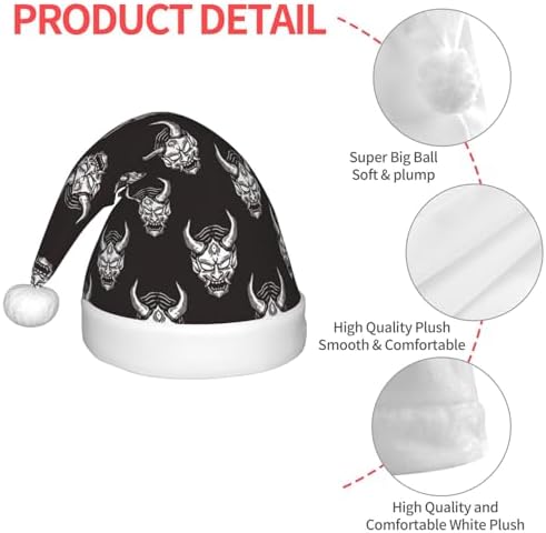 Vintage Devil Mask Santa Hat for Kids