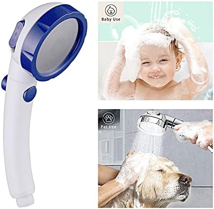 KAIYING High Pressure Handheld Shower Head with ONOFF Pause Switch and 3 Spray Modes