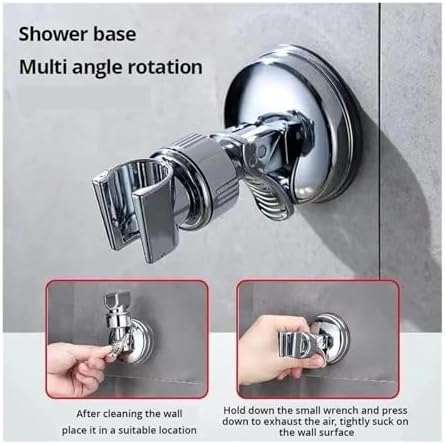 Adjustable Handheld Shower Head with Suction Cup Mount
