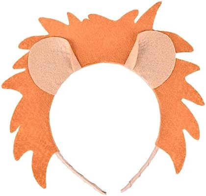 4pcs Animal Headband with Lion Tiger Elephant Monkey Designs
