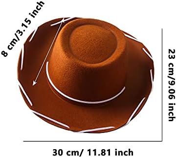 4 Pack Kids Cowboy Hats for Western Party