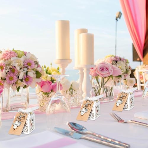 Pack of 24 Wing Charm Keychains with Organza Bags