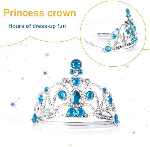 3pcs Birthday Tiara for Little Girls Princess Crown Set