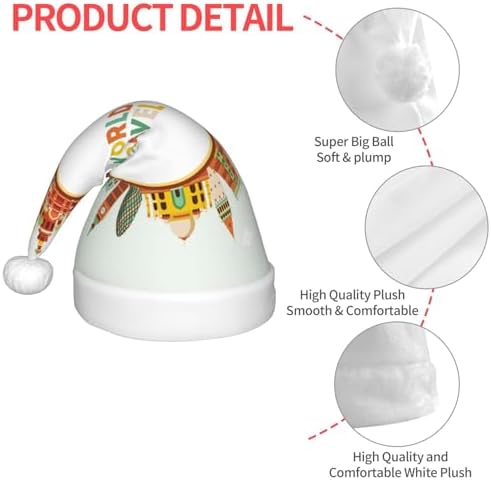 World Travel3 Santa Hat for Kids Baby Christmas Hats