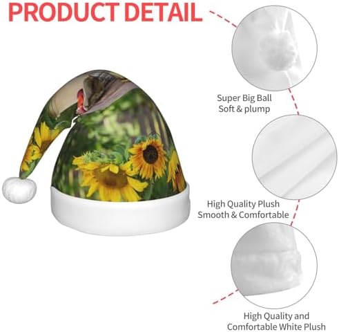 Vintage Wooden Bucket Santa Hat for Kids Christmas Party