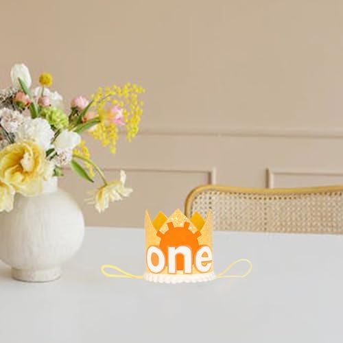1st Birthday Boho Sunshine Baby Crown Hat