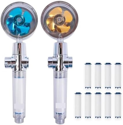 NATTCO 360 Degree Turbo Rotated Filter Shower Head Set
