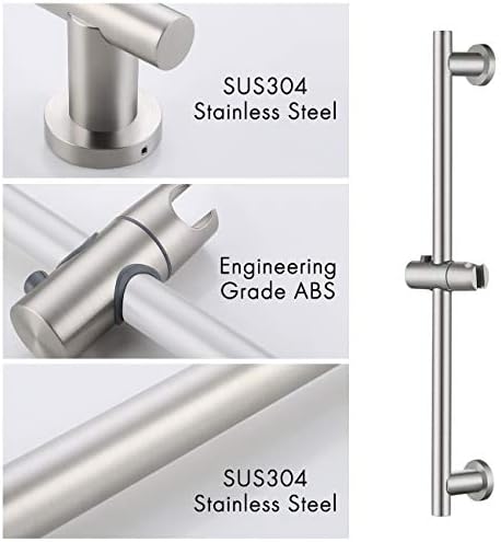 KES 5-Function Handheld Shower Head with Slide Bar