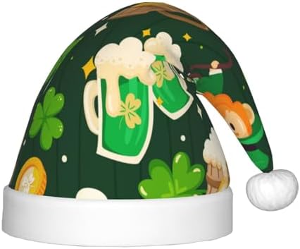 St Patricks Day 10 Santa Hats for Kids Christmas Party Headwear