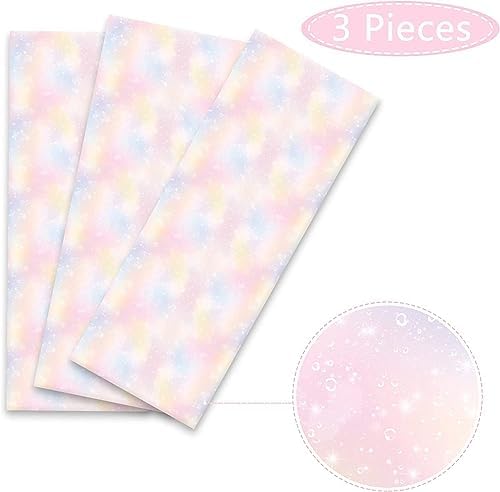 Kesfey 3-Pack Rainbow Tablecloths 54x108 Inch Waterproof Party Cover