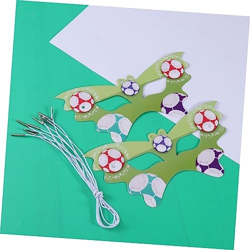Flexible Soccer Mask Half Face for Kids Party 6 Pcs