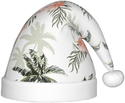 Vintage Palm Trees Santa Hat for Kids Baby