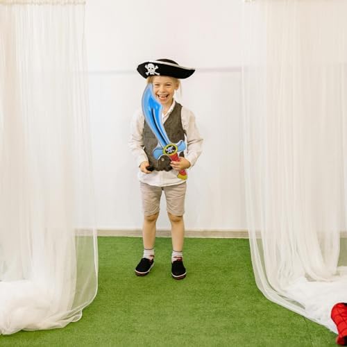 2pcs Inflatable Pirate Props for Halloween and Birthday Parties