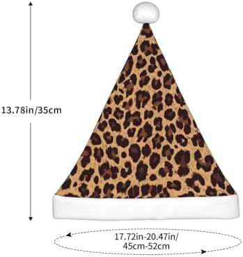 Leopard Print Santa Hat for Kids Christmas Party Wear