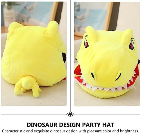 Adorable Plush Dinosaur Party Hat for Kids and Adults