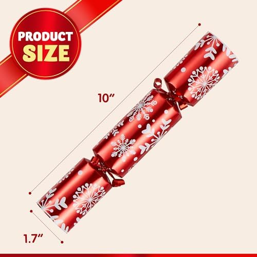 JOYIN 10 Pack Christmas Party Favors with Snowflake Design