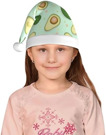 Avocado Santa Hat for Kids Christmas Party Headwear