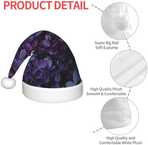 Lilac Santa Hat for Kids Baby Christmas Headwear