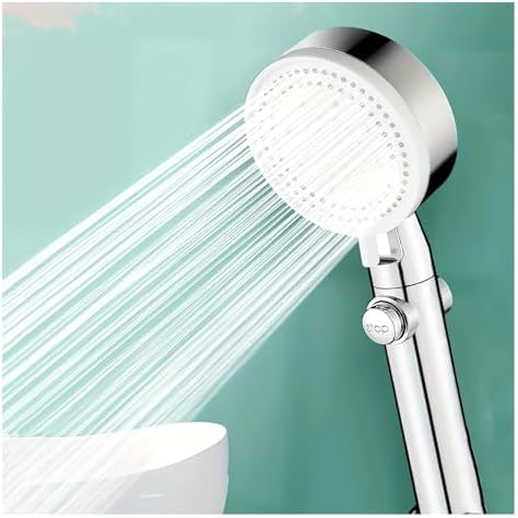 NATTCO 3pcs Adjustable Shower Head with Hose and Bracket