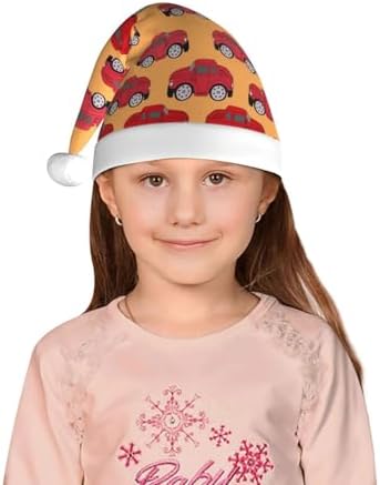 Red Cars Santa Hat for Kids Christmas Party Headwear