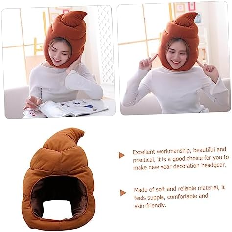 Didiseaon Funny Carnival Poop Hat for Adults