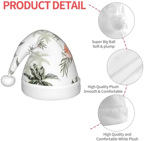 Vintage Palm Trees Santa Hat for Kids Baby