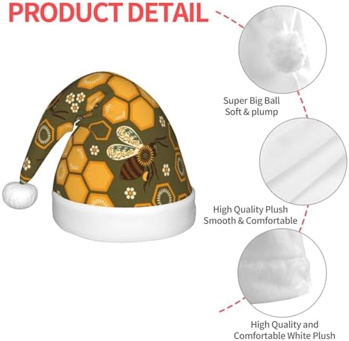 Kids Christmas Santa Hat with Honeycombs