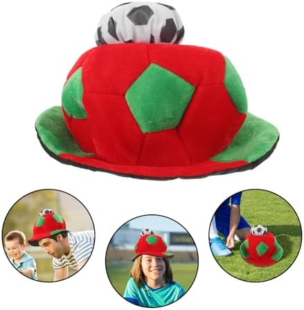LOGOFUN Soccer Party Hats Football Celebration Cap Photo Props for International Festival