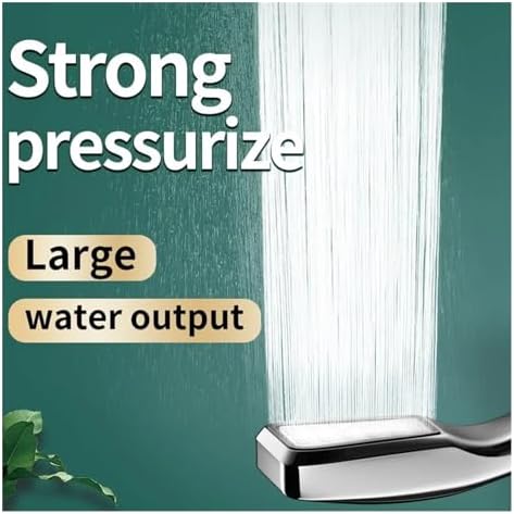 NATTCO High Pressure Hand Shower Head with Large Output Universal Adapter