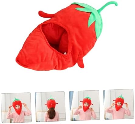 Toyvian Cartoon Chilli Shape Party Hat for Kids and Adults