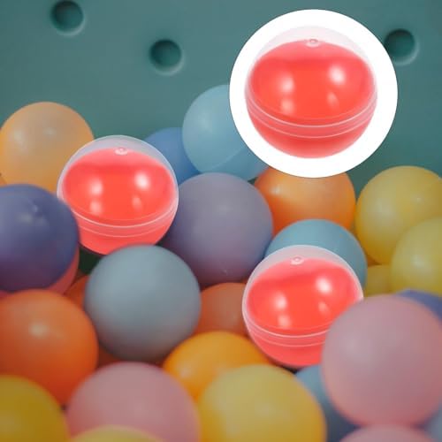 50Pcs Fillable Plastic Capsules for Gumball Machines Assorted Colors
