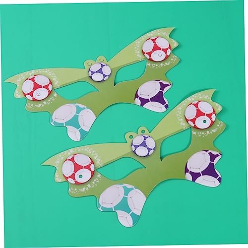 Flexible Soccer Mask Half Face for Kids Party 6 Pcs