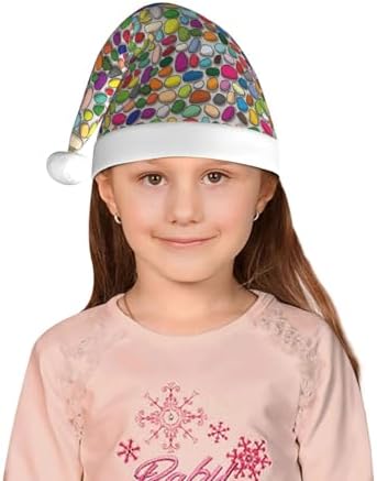Colorful Santa Hat for Kids Christmas Party Headwear
