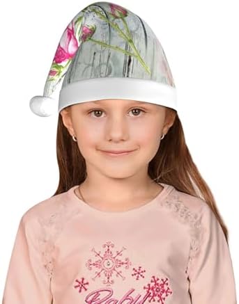 Vintage Wood Santa Hat for Kids Baby Christmas Headwear